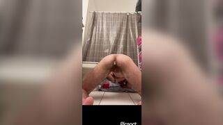 ftm twink rides massive sex-toy