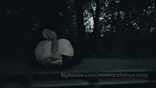 Femboy Floozy Jerks off Her Anal