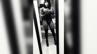 Ebony and white