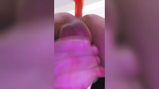 Trans Cutie Uses Her Fresh Sex Machine And Cums