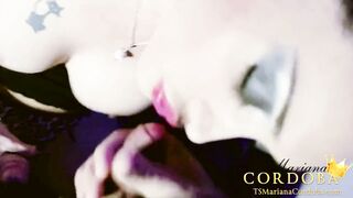 Can u imagine getting to suck this GIANT rod? Do u think u could gulp it all the way down?