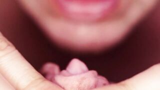 Giant Love button Lick Close Up - Amara Arroyo