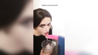 Trans wettest fellatio ever