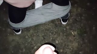 Headmistress LeoGoth blows a ally whilst Sissy LeoGoth watches and breeds her