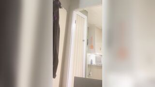 Petite cock uncircumcised with vibrating dong sleeve and biggest sex toy in my butt Part two