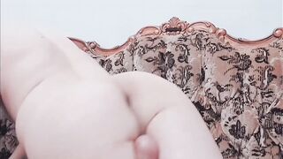 Nice-looking tgirl walking confidently in high heels