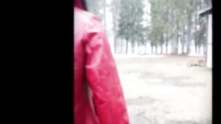 Little walk in snowfall