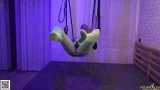 Sex Swing Dream in neon stocking