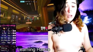 Gagged and Vibed Overwatch Stream – Punk Gamer Kitten Transgirl Tries to Stay Quiet and Fails