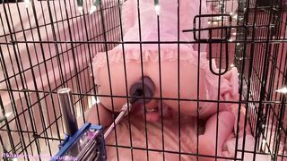 sissy gets caged and tutored by a femboy