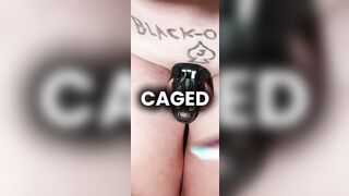 Ebony-Owned Trans Snowbunny Doxy In Chastity Captions