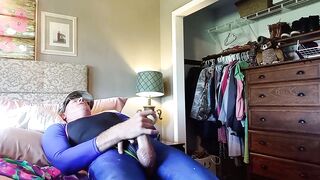 Five of My Almost any Naughty, Bad, Girly TOMBOY Playgirl with a Penis MASSIVE Cumshots in Spandex NYLON