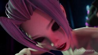 Breasty tranny Bonny bangs hawt hotty raw in darksome cyberpunk corner - hardcore anal & unfathomable mouth