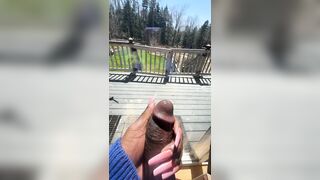 JACKING OFF BY THE WINDOW