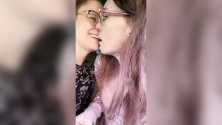 Just 2 most excellent allies giving a kiss