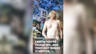 red swerving cyclist (trans woman solo masturbation, erotic poem)