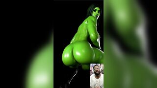 This Futanari Dick Milky Breast Butt This babe-Hulk Twerking Animation Is More excellent Than The Original