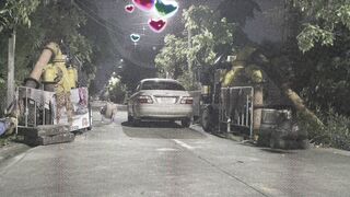 Femboy G cup (fake bazookas) randomly positions outside