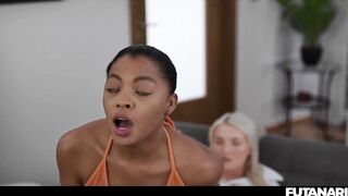 Black Mesmerized Into Sucking Shemale hentai Knob - Femdom Golden-haired Tgirl Mistresse Creampie