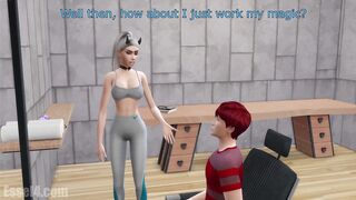 Redhead male gets drilled by biggest shemale hentai dicks