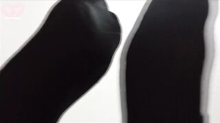 POV: Trans Gal Rubs her Feets all Over your Face with Kneesocks