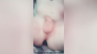 screwing myself with my toy