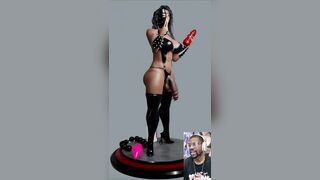 Thicc Charming S&M Black Transgender Model With Her Sex Toys Is Flawless For Your Setup