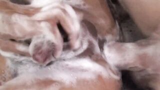 Banging trans in fishnet stocking