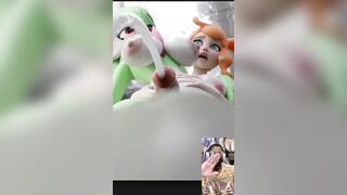 Transgender Large Breast Fuckemon Cums Hard Whilst Getting Haunch Drilled