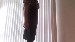 Trans Showing off in a Cheetah Costume