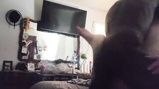 After photo shoot took care of his hard on ????