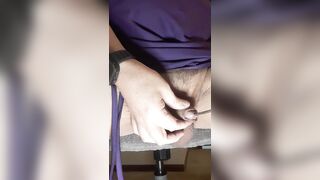 Sounding on a petite sextoy