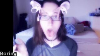 Why is this cat gal sticking her tongue out like that?