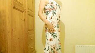 Trying on my Summer Flowers Suit