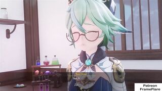 Shemale hentai Genshin Impact Ravishing Comics Story Sucrose & Lumine Uncensored