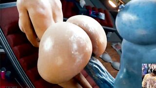 Transgender Liara Bangs Miranda's Constricted Thick Screwing Ass