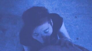 Vampire Redhead Sucks T-girl's Wang PoV