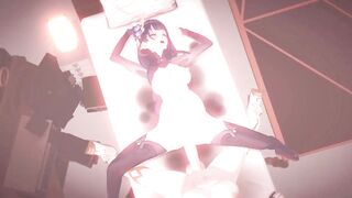 Raiden x Shemale hentai Lumine - Genshin Impact