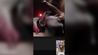 Harley Quinn Sucks On Transgender Balls With Trans Cum Still In Her Throat