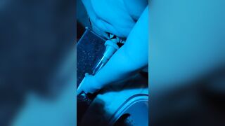 Transman have his fake wang and masturbating like a chap