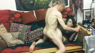 UK crossdresser banged and filled by Hung grandad