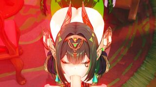 Nefer x Lauma have a night of Hawt Futanari Sex - Genshin Impact Comics