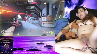 Buzz-Control Overwatch Stream – Emo TS Kitten Can’t Stop Squirming ball gagged and nipps clamped