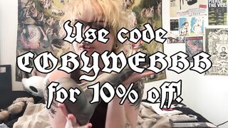 Coby Webb Unboxes BIGGEST Cumming sex toy