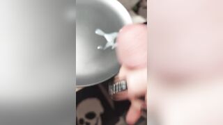 Emo BWC Spunk flow onto plate! Greater quantity on my OF