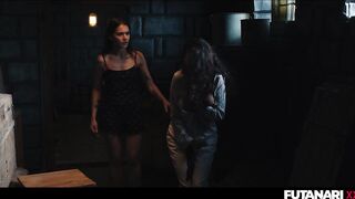 Lesbo Wife Turn Into Trans Tranny Sex Demon - Coco Bae Grows Futanari Rod and Screws Matty Mila