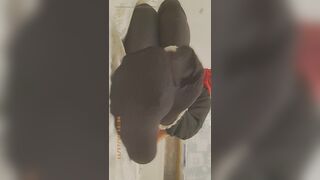 Little sissy jerking in corporalist much loved position