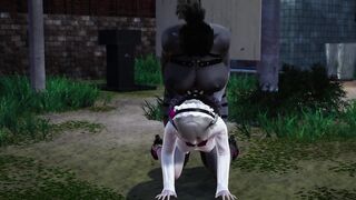 Rita Rossweisse screwing with futa Succubus honkai impact