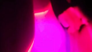 ftm with a plug in his butt gets high and tortures his sensitive clitcock with his sex-toy for 15 minutes str8