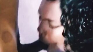 Sucking and drinking the milk of the lads in my neighborhood.